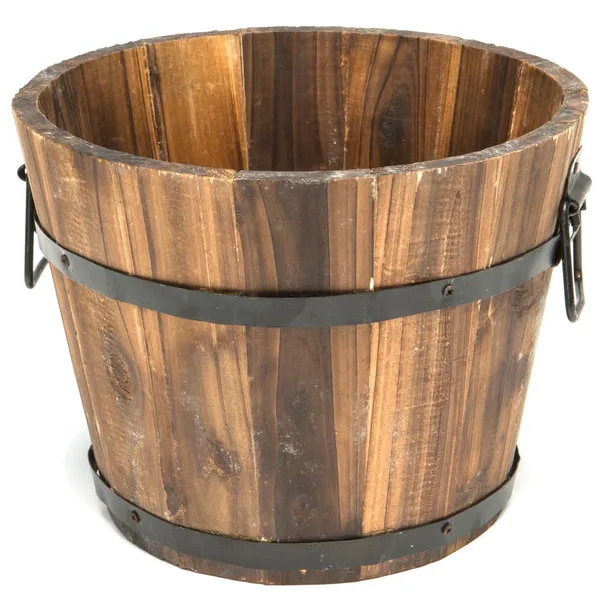 Devault 10" x 6" Small Whiskey Barrel Dark Oil Stain