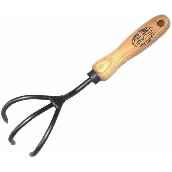 DeWit 3-Tine Cultivator Short Handle - Image 2