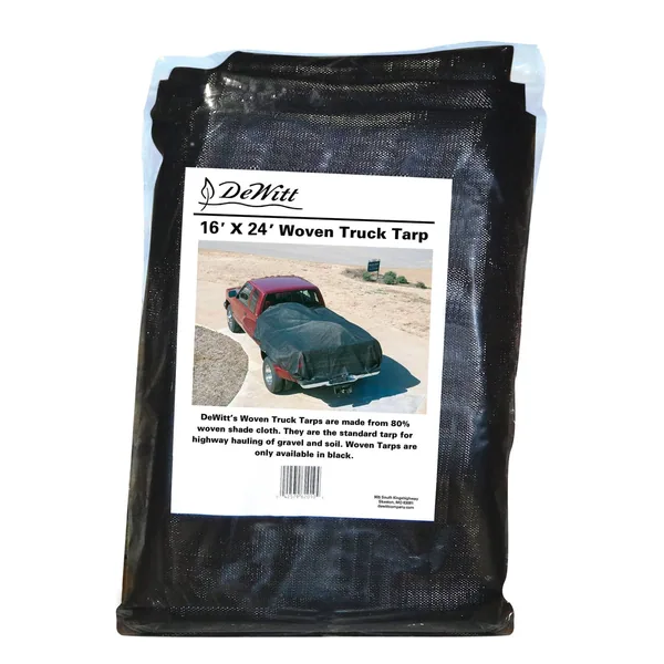 Dewitt 16'x24' 80% Black Woven Shade Truck Tarp