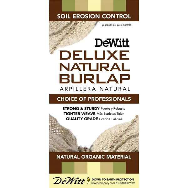 Dewitt Deluxe Natural Burlap 7oz 3'x12' Retail Burlap