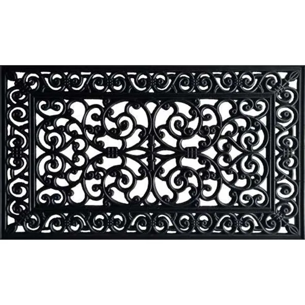 DHTG 22"x36" Extra Wide Tuff Wire Design Millenium Rubber Outdoor Doormat
