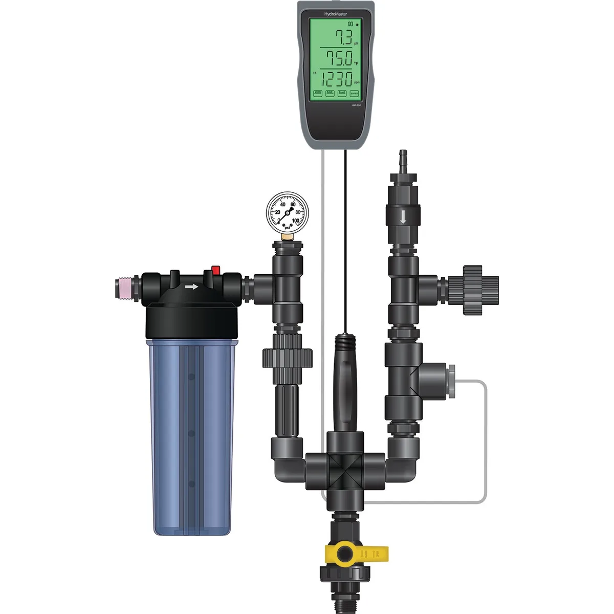 Dosatron Water Powered Doser 14 GPM 1:100 to 1:10, 3/4 in - Image 2