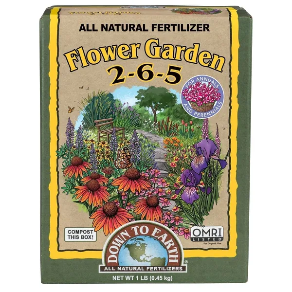 Down to Earth 1 lb Flower Garden 2-6-5 OMRI