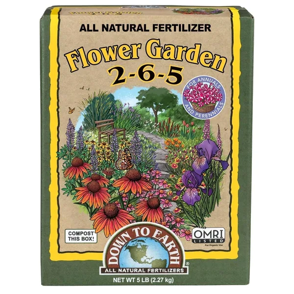 Down to Earth 5 lbs Flower Garden 2-6-5 OMRI