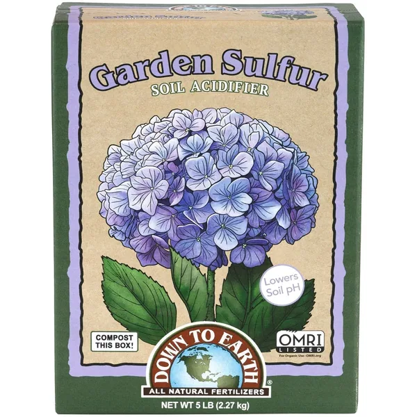 Down to Earth 5 lbs Garden Sulfur Soil Acidifier OMRI