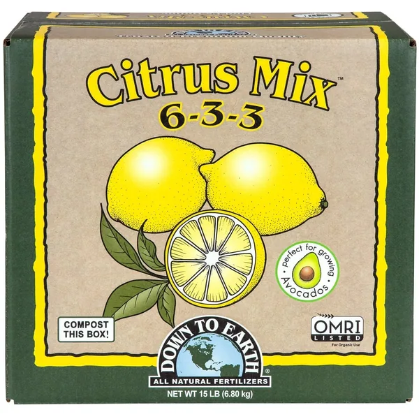 Down To Earth Distributors Box Citrus Mix 6-3-3 (3pk of 5 lbs)