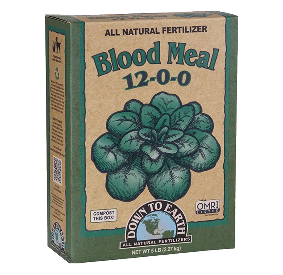 Down to Earth Fertilizer Blood Meal 12-0-0 OMRI - Image 2