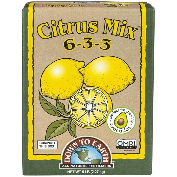 Down to Earth Fertilizer Citrus Mix 6-3-3 OMRI