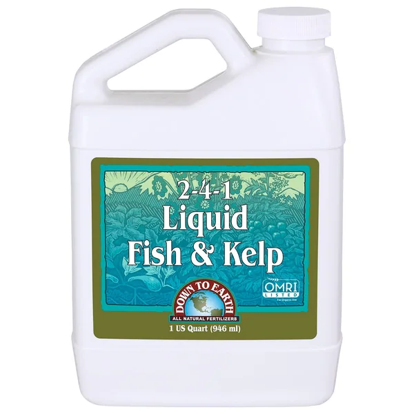 Down to Earth Fertilizer Liquid Fish & Kelp 2-4-1 OMRI