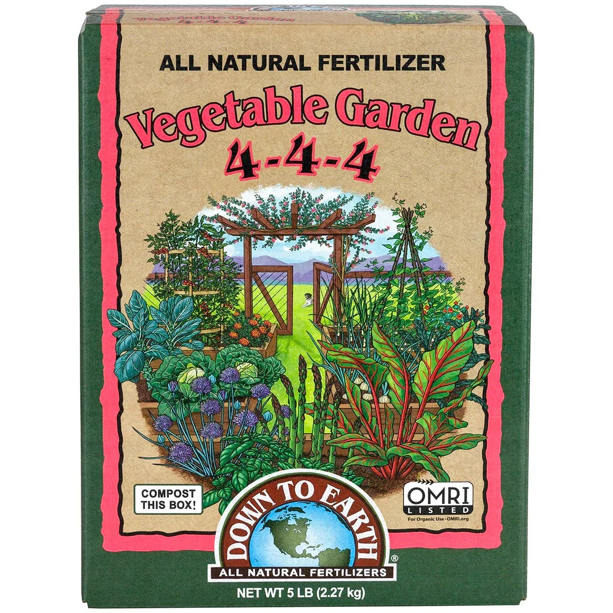 Down to Earth Fertilizer Mini Vegetable Garden 4-4-4 OMRI - Image 2