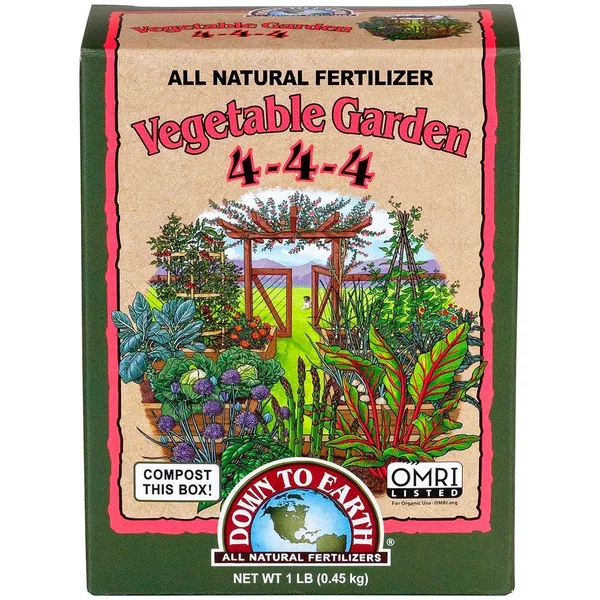 Down to Earth Fertilizer Mini Vegetable Garden 4-4-4 OMRI