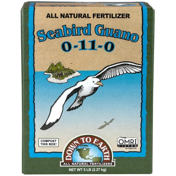 Down to Earth Fertilizer Seabird Guano 0-11-0 OMRI