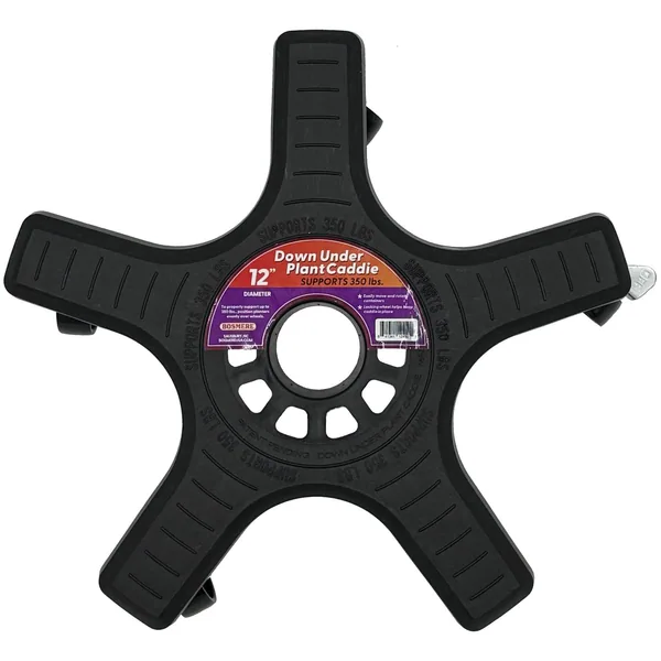 Down Under 12" Plant Caddie w/ 350 lbs Limit Black
