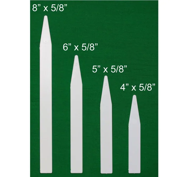 DP Industries DPI 1000/6" Molded Plastic Labels White