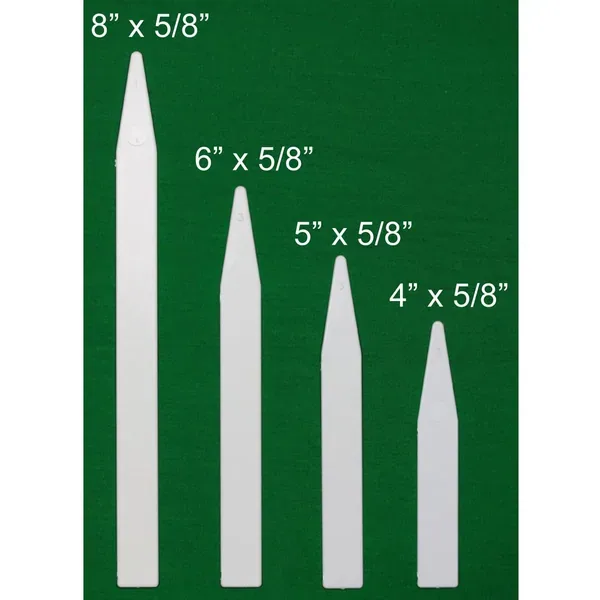 DPI 1000/5x5/8" Economy White Plastic Labels - Image 2