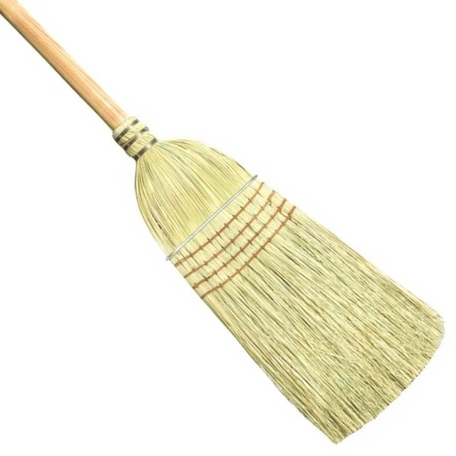 DQB 17" Warehouse Broom Corn & Grass Mix - Image 2