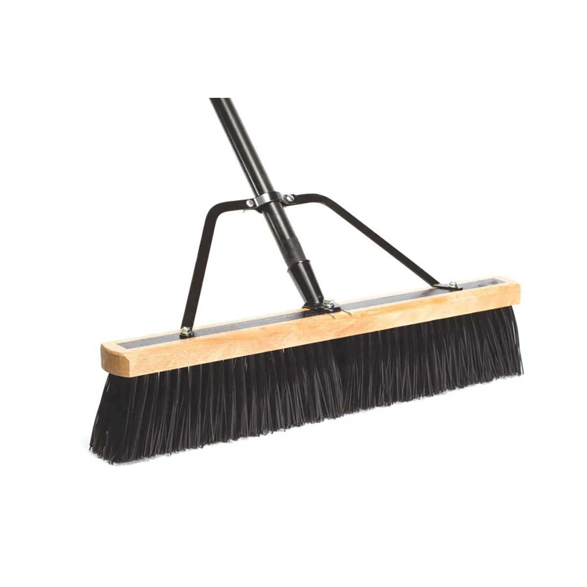 DQB 24" Outdoor Stiff Push Broom Assembled - Image 2
