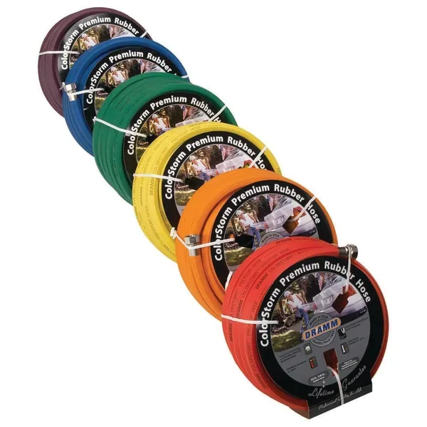 Dramm 5/8"x50' Premium Colorstorm Rubber Hose Berry - Image 2
