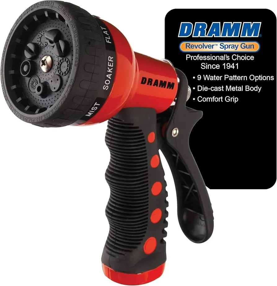 Dramm 9 Pattern Revolver Carded Red - Image 2