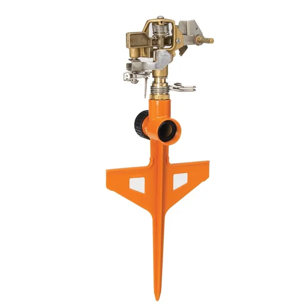 Dramm Colorstorm Impulse Stake Sprinkler Orange