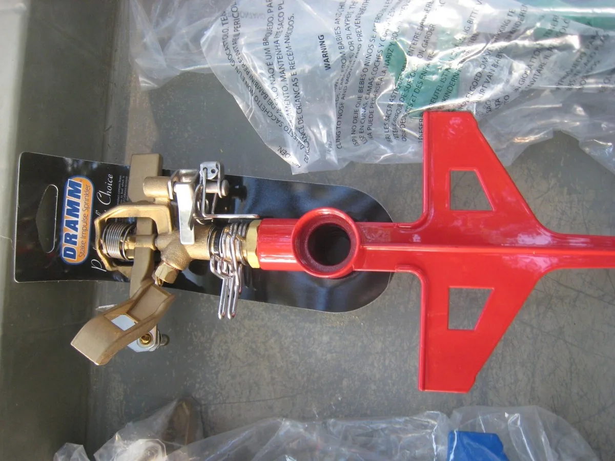 Dramm Colorstorm Impulse Stake Sprinkler Red - Image 2