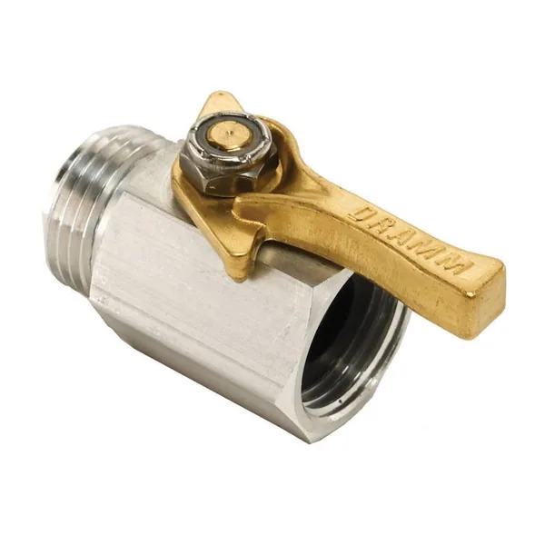 Dramm Corporation 300AL Aluminum Shut Off Valve 3/4IN M-F