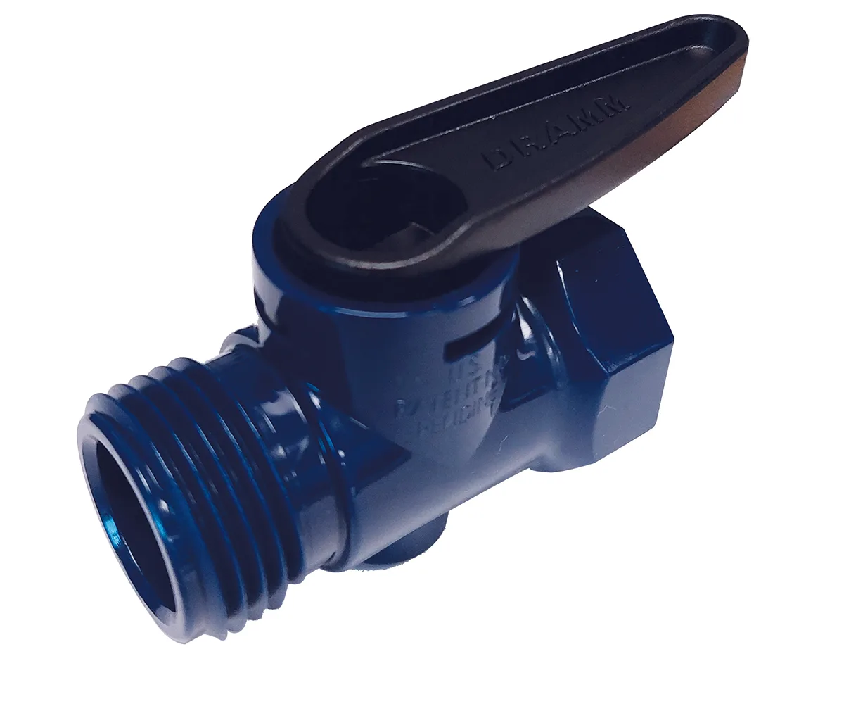 Dramm Corporation QAV Shut Off Valve Blue Plastic - Image 2
