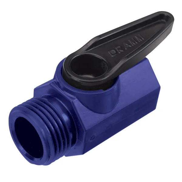 Dramm Corporation QAV Shut Off Valve Blue Plastic