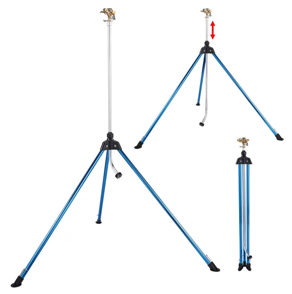 Dramm Tripod Sprinkler Impulse Head Blue
