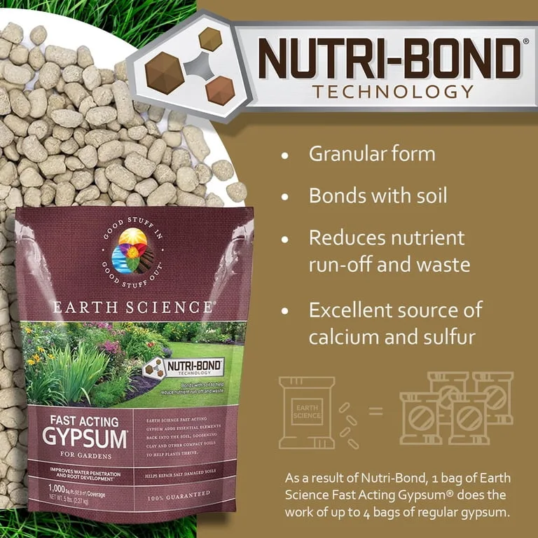 Earth Science 2.5 lbs Fast Acting Gypsum 500sf - Image 2