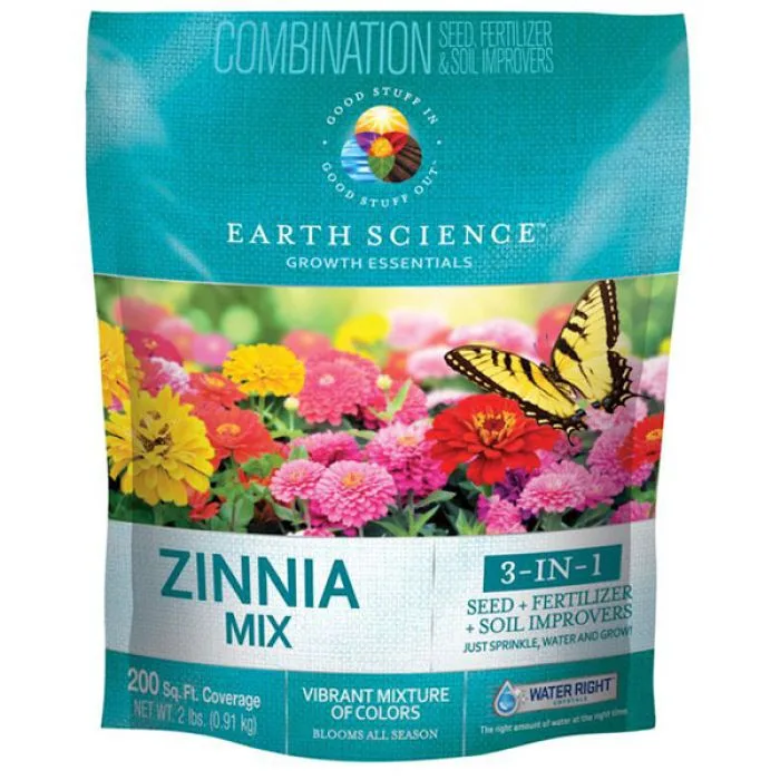 Earth Science 2 lbs Wildflower Zinnia Mix - Image 2