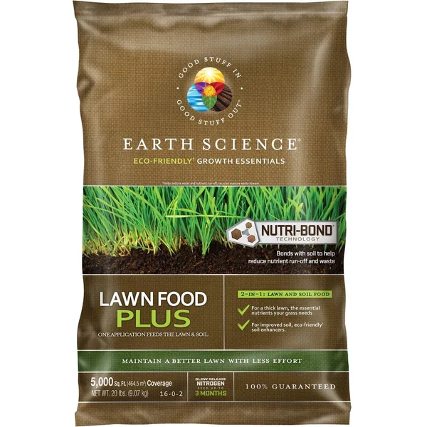 Earth Science 20 lbs Lawn Food Plus 5000sf