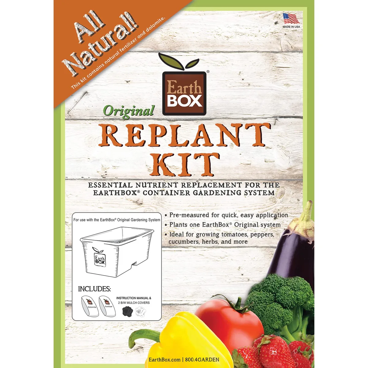 EarthBox Natural Garden Kit Green Original 8-3-5 - Image 2