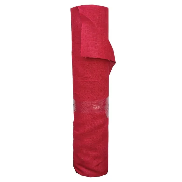 Eaton Craft Burlap Roll 3'x150', Red
