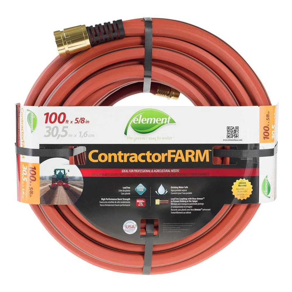 Element 5/8"x100' Contractor Farm Hose - Image 2