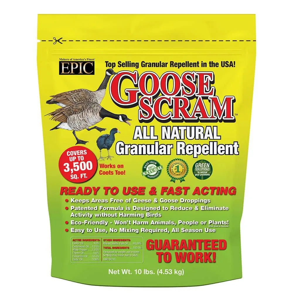 EPIC 10 lbs Goose Scram Repellent Granules Resealable Bag - Image 2