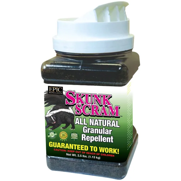 Epic 2.5lb Skunk Scram Repellent Shaker Granules