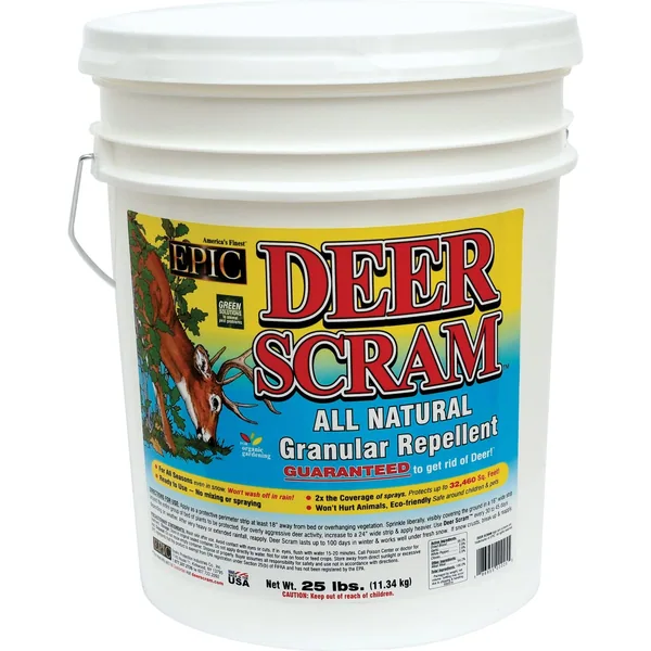EPIC 25 lbs Deer Scram Repellent Granules Pail