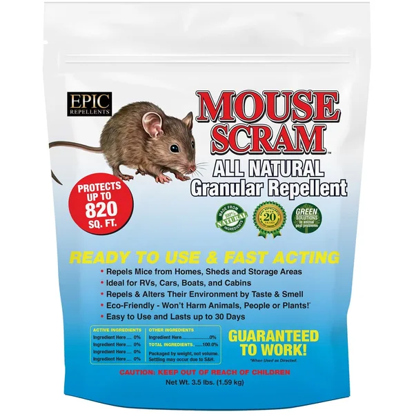EPIC 3.5 lbs Mouse Scram Repellent Resealable Bag
