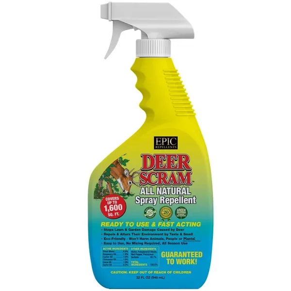 EPIC 32oz Deer Scram Liquid Repellent Ready to Use with Trigger Spray - Image 2
