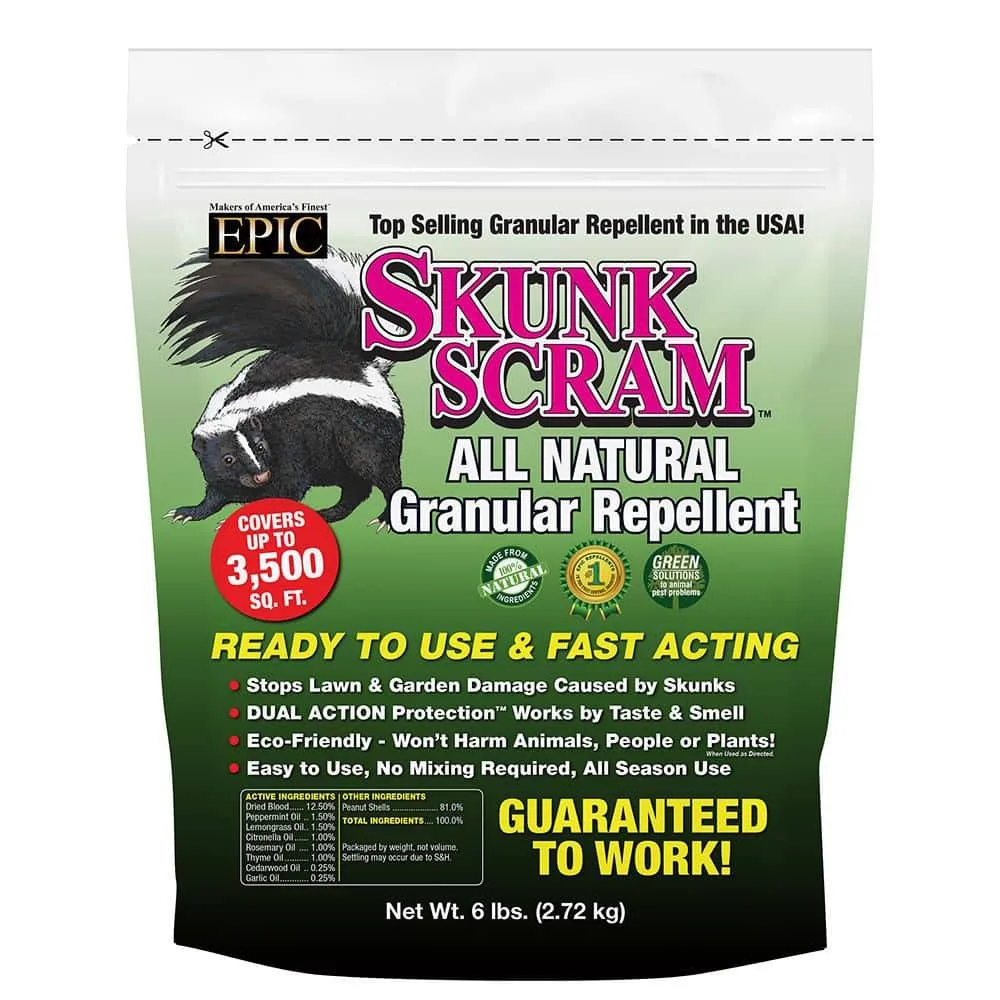 EPIC 6 lbs Skunk Scram Repellent Granules Resealable Bag - Image 2