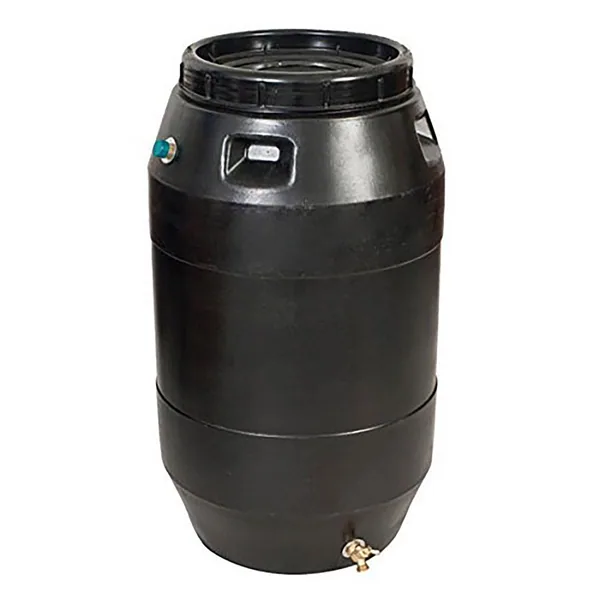 Epoch 50-55gal Rain Barrel Black