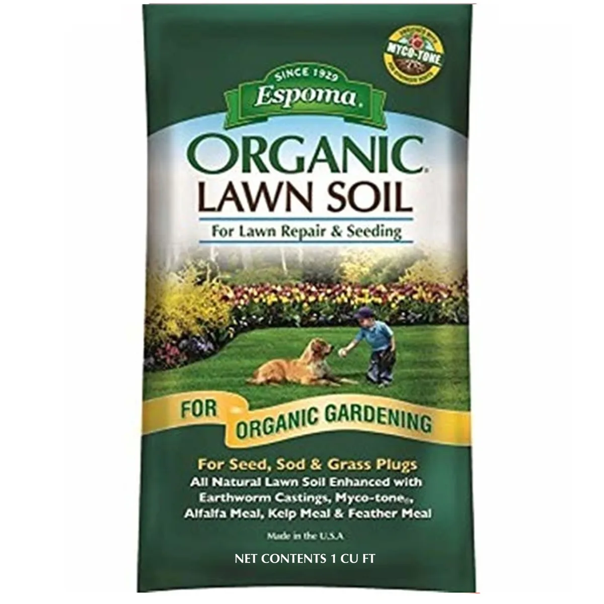 Espoma 1cf Lawn Soil Lawn Repair & Seeding - Image 2