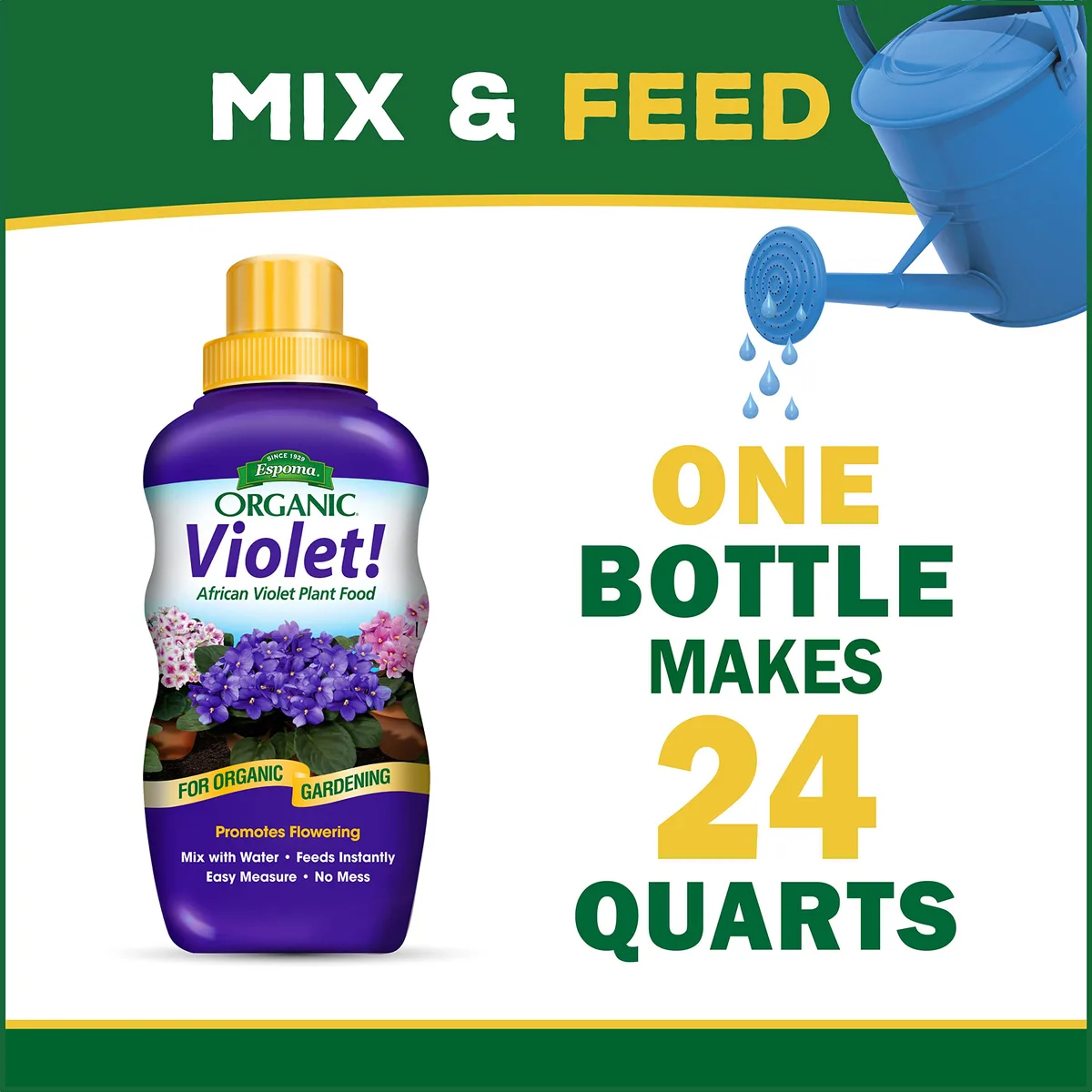 Espoma 8oz Violet! Organic African Violet Plant Food - Image 2