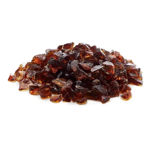 Exotic Pebbles 12 lbs Fire Glass Amber 1/2" - Image 2