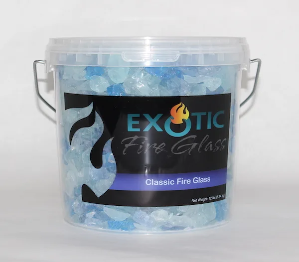 Exotic Pebbles 12 lbs Fire Glass Bahama Blend 1/2" - Image 2