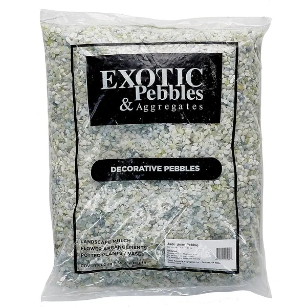 Exotic Pebbles 20 lbs Jade Bean Pebble 1/5"