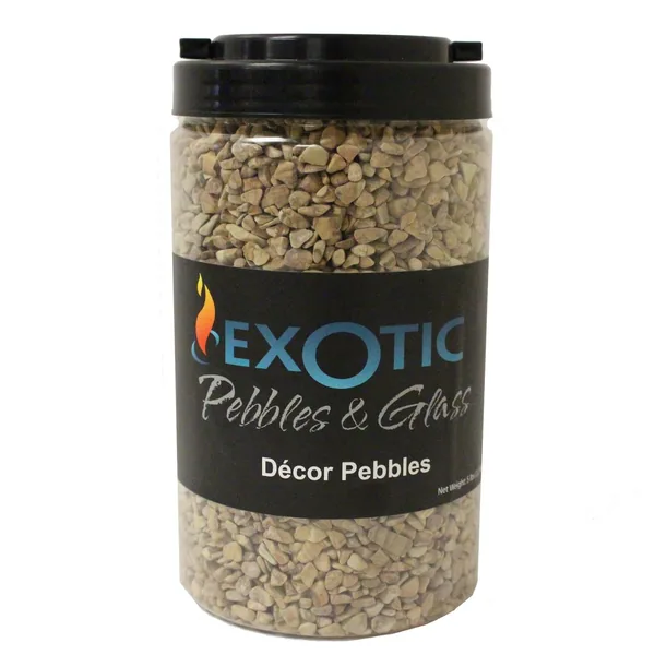Exotic Pebbles 5 lbs Jar Wood Bean Size