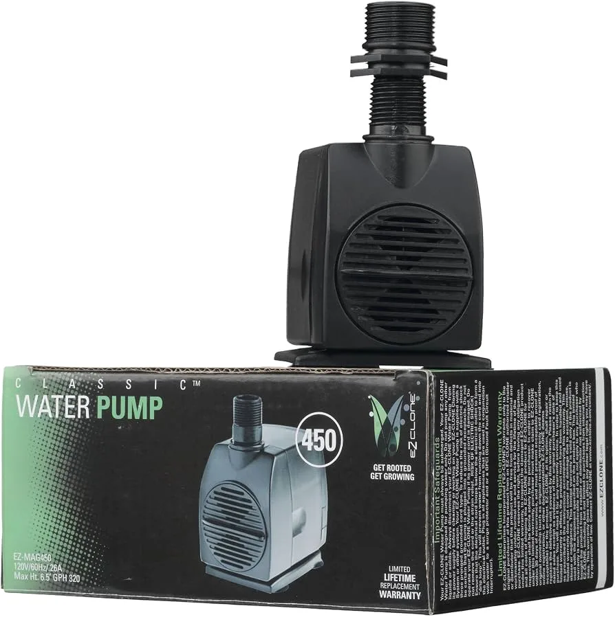 EZ-CLONE 450 Mag Drive Water Pump 320GPH - Image 2