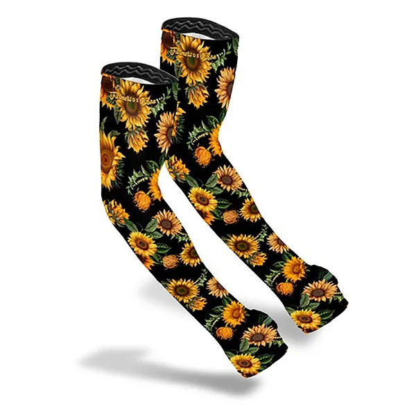 Farmers Defense / Protection Sleeves Golden Sunflower Black